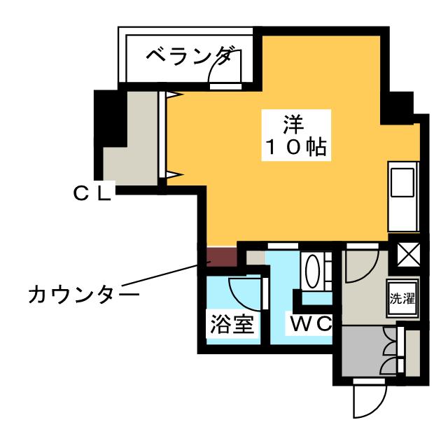 パークアクシス新栄の間取り