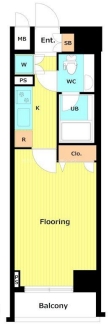 中央区銀座のマンションの間取り