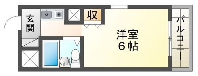 姫路市北平野のマンションの間取り