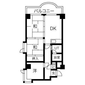 札幌市西区西町北のマンションの間取り