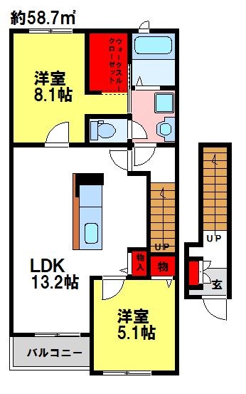 コンフォートガーデンIIの間取り