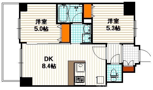 【エステムプラザ京都聚楽第粋邸の間取り】