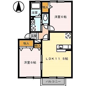 コンフォールI号館の間取り