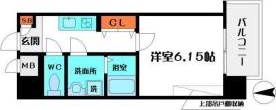 大阪市都島区内代町のマンションの間取り