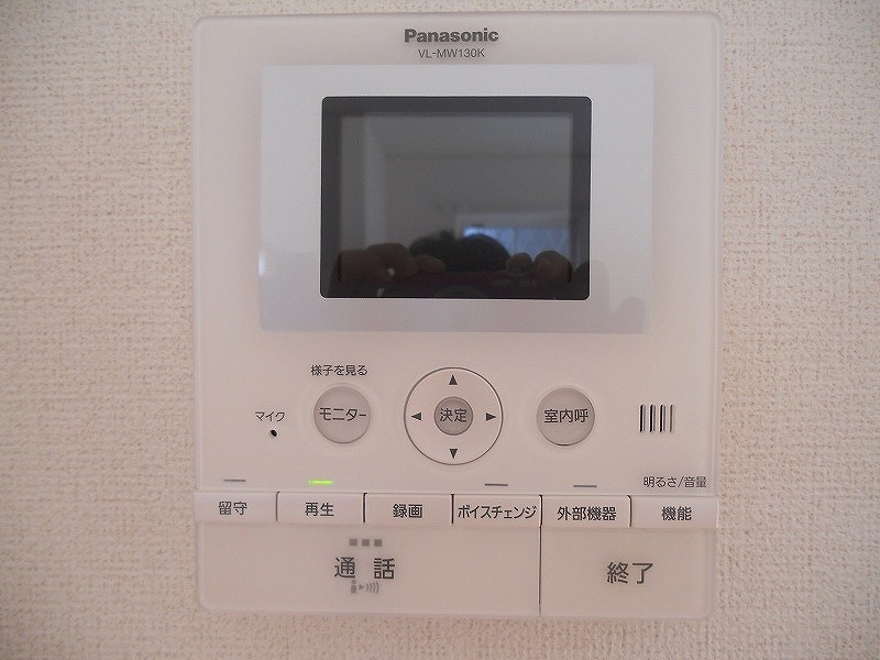 セキュリティ　来客者の顔が確認できます