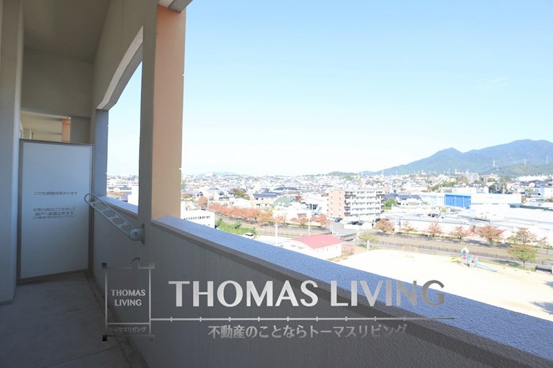 バルコニー　こちらは７Fからの眺望です。