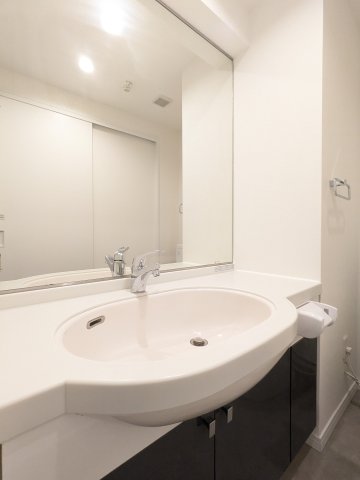 洗面設備　脱衣スペースもあります