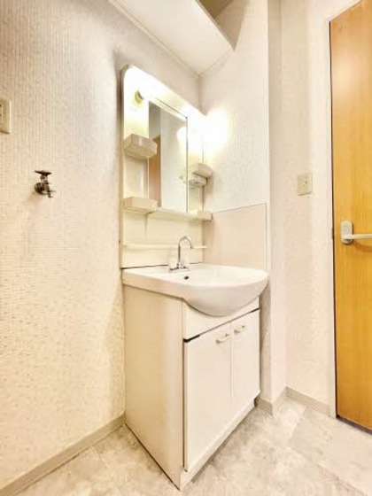 洗面設備　他号室のお写真です