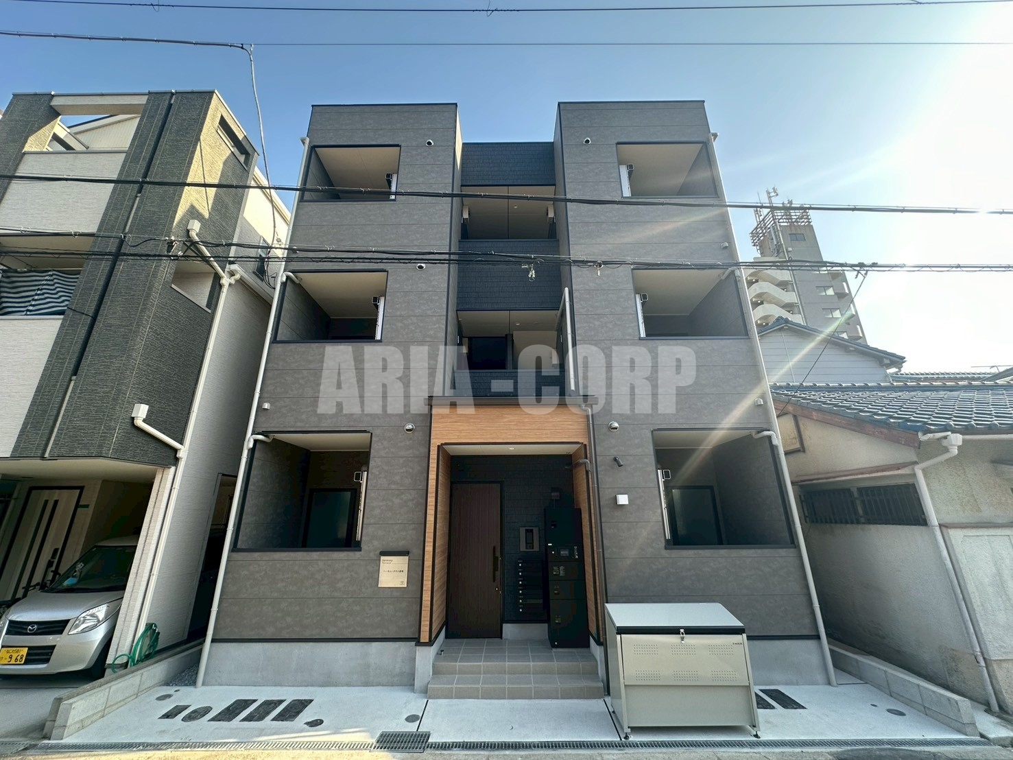 建物外観　2026年完成、大手ハウスメーカー施工のデザイナーズアパート