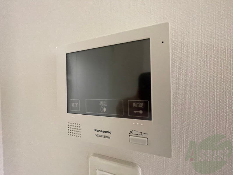 セキュリティ　インターホンで来客確認ができます。安心ですね。