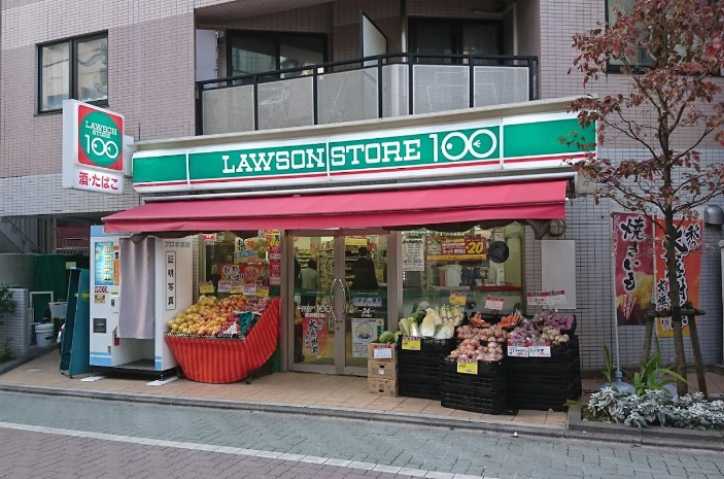 コンビニ　ローソンストア１００（コンビニ）まで222m