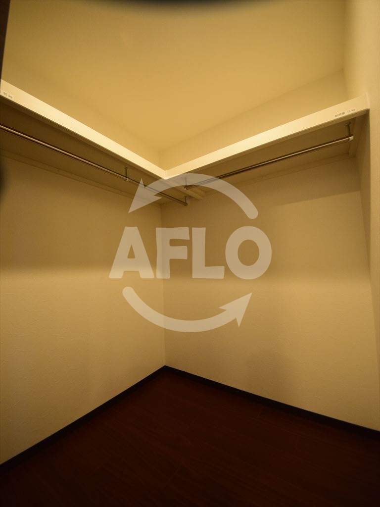 収納　グランカーサ難波元町　ウォークインクローゼット