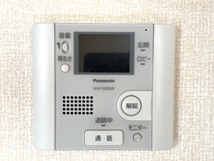 セキュリティ　TV付きインターホンでセキュリティ面も安心です