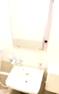 洗面設備　洗面台です