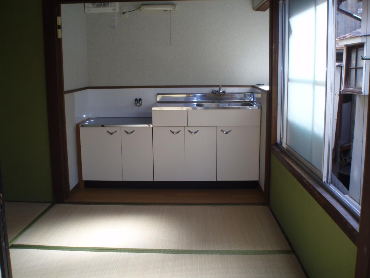 キッチン　ガスコンロ設置可能です♪