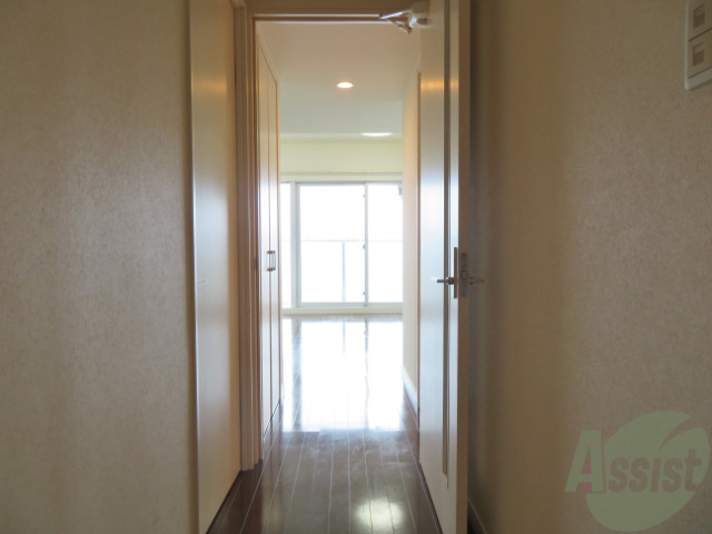 玄関　玄関から見たお部屋です。奥行で広さ伝わりますでしょうか
