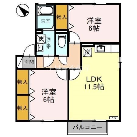 アットイーズIIIの間取り写真