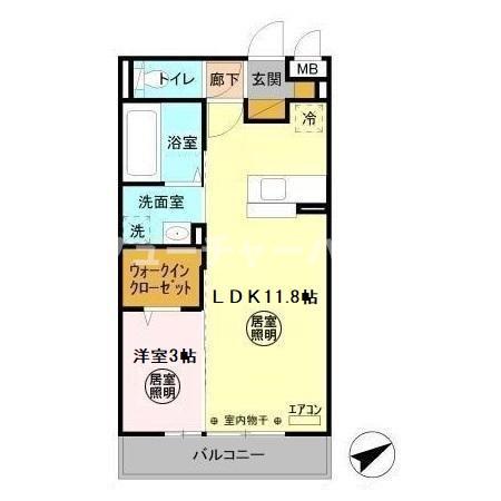 コスモパーク Cの間取り写真