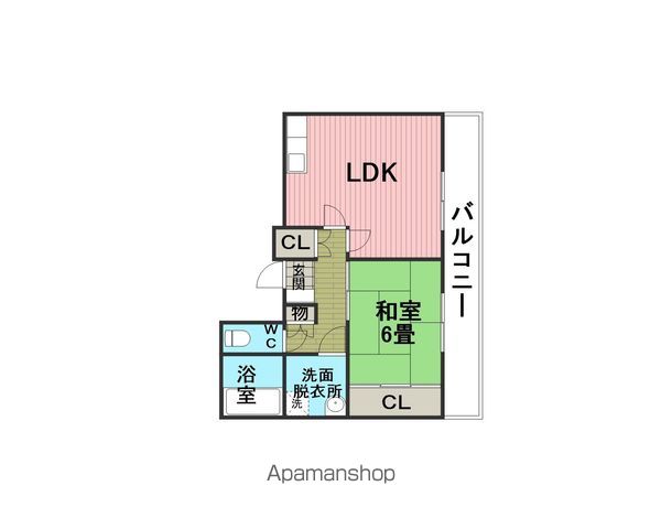 阪急宝塚線 服部天神駅 徒歩5分 3階建 築36年の間取り写真