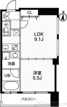 アーバンフラッツ西中島の間取り写真