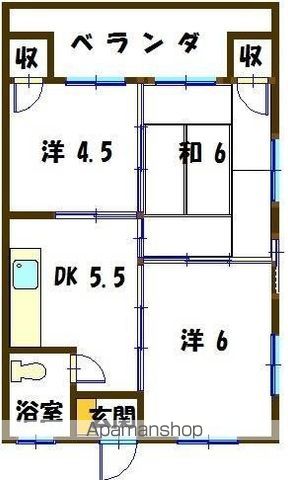 サンハイツ光樋川の間取り写真