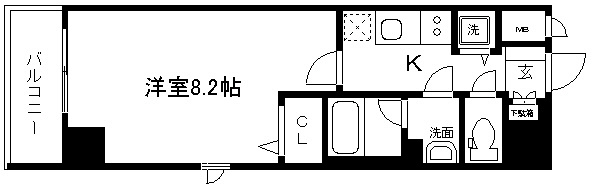 アスヴェル京都二条駅前IIの間取り写真