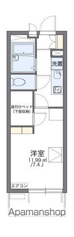 レオパレスホワクラハイツの間取り写真