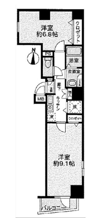 リクレイシア西麻布II番館の間取り写真