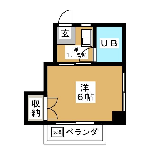ウイング南の間取り写真
