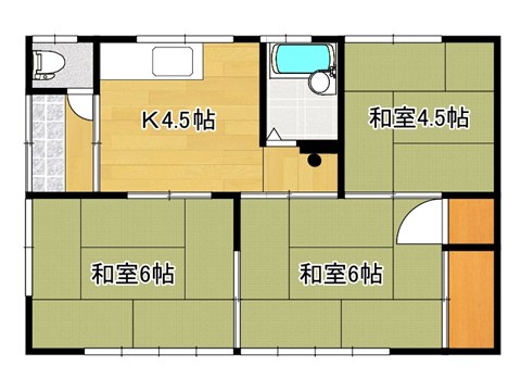 丸京ハイツの間取り写真