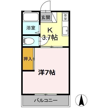コーポ遠藤の間取り写真