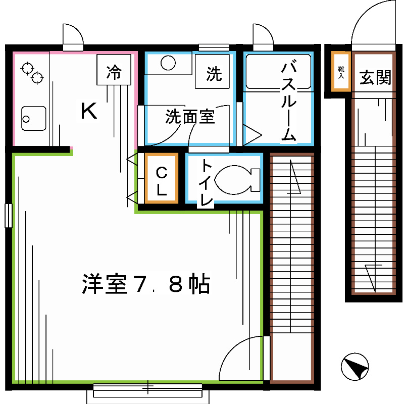 西武新宿線 野方駅 徒歩14分 2階建 築11年の間取り写真