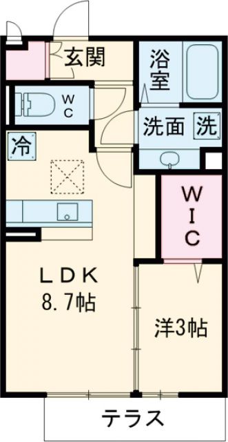 セジュール三国の間取り写真