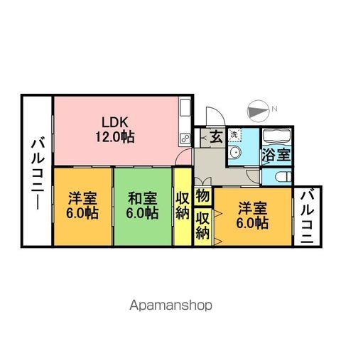 ハイツ立川の間取り写真