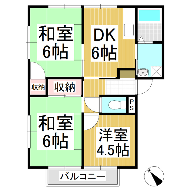塩沢アパートの間取り写真