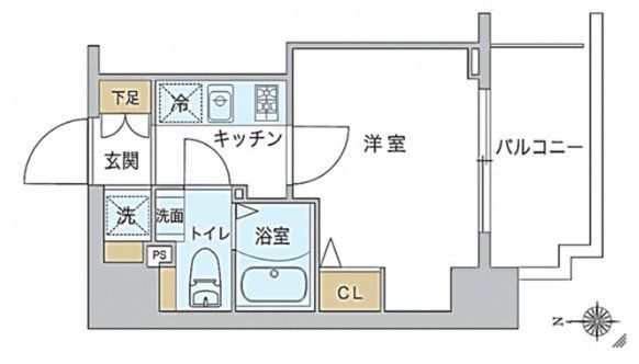 スプランディッド品川の間取り写真