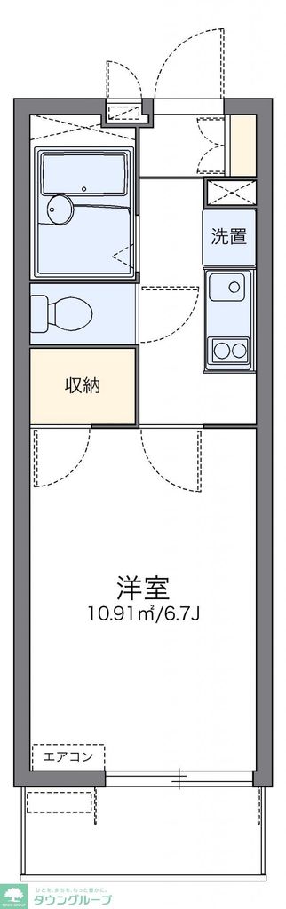 レオパレスアズーラの間取り写真