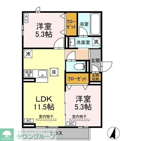 ショーティオ湘南台の間取り写真