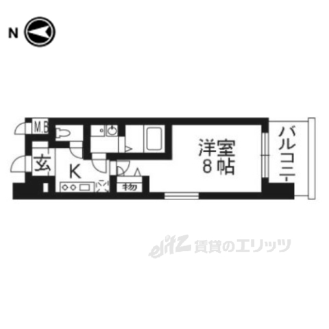 アーバンフラッツ五条堀川の間取り写真