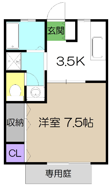 ハイツｆａｔａの間取り