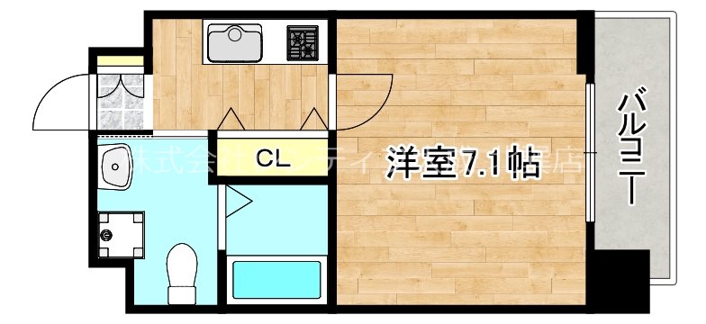 【大阪市東成区大今里西のマンションの間取り】