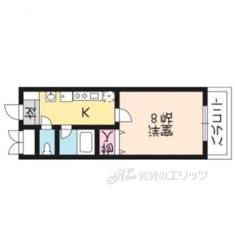 【京都市下京区坊門町のマンションの間取り】