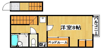 加東市上滝野のアパートの間取り