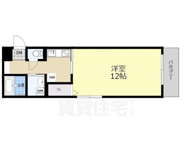 寝屋川市松屋町のマンションの間取り