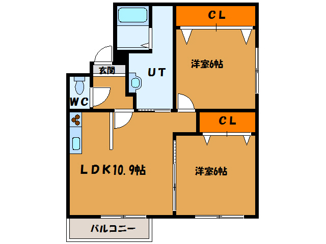 北海道函館市本通１（マンション）の賃貸物件の間取り