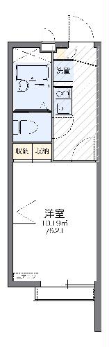 レオパレスパノラマハイツ八幡山の間取り