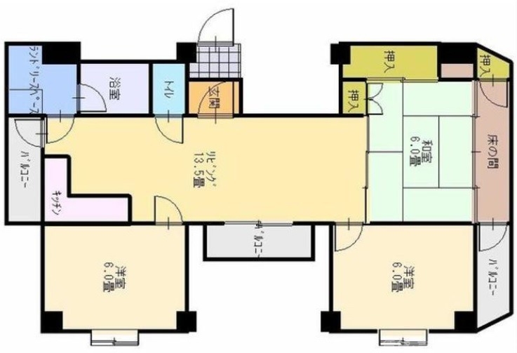 ラサール御所の間取り