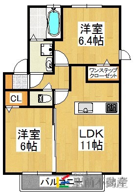 セジュール・アルジェント　Ａ棟の間取り