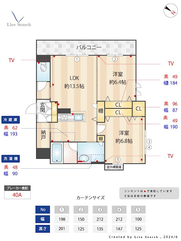 S-room曰佐 西館の間取り