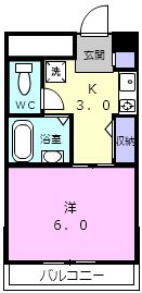 和歌山市太田のマンションの間取り